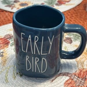 Rae Dunn Blue 'Early Bird' Mug